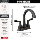 Delta Faryn Bathroom Sink Faucet Oil Rubbed Bronze-certified Refurbished