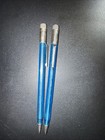 2 Vintage Blue Scripto Classic Translucent Mecanical Pencils