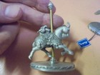 Vintage Lot Of Two Hudson Pewter Carousel Figurines Goat And Horse
