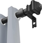 Curtain Rods For Windows 35-47 Inch  5 8 Inch Matte Black Curtain Rod With Br   