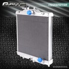 2-row Aluminum Radiator Silverfit For 92-00 Civic Ej ek del Sol Eg integra Db Dc