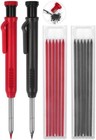 2 Pack Carpenter Pencils Mechanical Pencils With 12 Refills  Construction Pencil