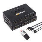 Hdmi Kvm Switch 4k 60hz 4 Ports Usb 2 0 Kvm Switcher 4 In 1 Out 4 Pc Sharing Us 