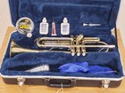 Vintage Buescher Aristocrat Trumpet Usa Brass W  Case Mouthpiece   Kit     Plays