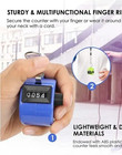 4 Digit Number Dual Clicker Golf Hand Tally Counter Metal Case With Base