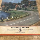 1952 Rand Mcnally Road Atlas   Radio Guide National Grange  Keene  New Hampshire