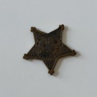 Antique Bronze Gar Grand Army Of The Republic Civil War Veteran Medal Star Piece