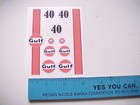1 24 Slotcar 1 24 Scale Decal Sheet Thin Vinyl Gulf  40