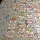Large Lot Of 150 Original Jukebox 45 Record Title Strips  d31