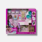 Barbie Face Mask Spa Day Playset Brunette Doll Dough Mold   Accessories Play Set