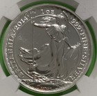 2014 Great Britain   2 Silver Britannia Lunar Horse Obverse Mule 1 Oz Ngc Gem Unc
