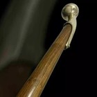 Victorian Wooden Walking Vintage Antique Stick Brass Head Handle