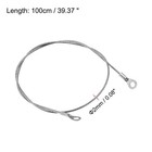 4 X Lanyard Cable 2mmx100cm Rope With 4 X Key Ring 4 X Keychain