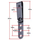 Metal Belt Clips - Model 5 - Holster Belt Clips -  w multiple Engraving Options 