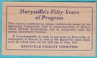 1941 Marysville s Golden Festival Wooden Nickel -  Marysville  Washington