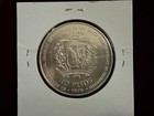Dominican Republic - 1975 Silver 10 Pesos - Bankers Conference - Bu