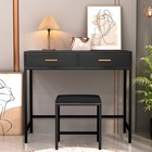 Computer Desk Writing Table Home Office Laptop Study Table With Drawer  stool Us