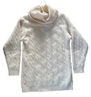 Vtg Wool Angora Vintage Danielle Martin Long-sleeve Turtleneck Pearl Accent S