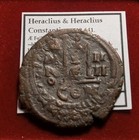 Heraclius  610-641     Follis Constantinople    Follis