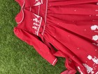 Vintage 90s Daisy Kingdom Christmas Red Dress With Bolero Jacket