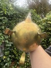 Antique Footed Brass Tea Kettle