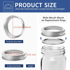 Wide Mouth Canning Rings  24 Pcs Mason Jar Rings Wide Mouth Split-type Seals Ca
