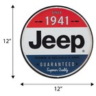 Jeep Round 12  Metal Sign - Garage Mancave Barn Vintage 