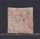 Denmark Scott 2b Used 1851 4rs Emblems Imperf 113 Altona 3-ring Cancel