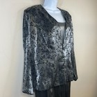 Karen Miller Women 2 Pc Evening Dress Nwt 14 Platinum Formal Mother Of Bride Vtg