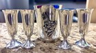 Gorham Sterling Silver 951 Goblets Set Of 4 Colored   Stainless Steel Rabbit Cup