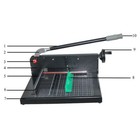 Preasion All Steel 12 2in A4 Stack Paper Cutter Guillotine Trimmer Heavy Duty Us