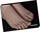 Platinum Silicone Female Vein Feet Mannequin Big Feet High Arch Foot Size 37