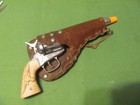 Vintage Nichol s  stallion 45  Cap Gun With Leather Holster 