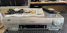 Serviced - Complete Jvc Svhs Vcr Hr-s3910u W remote  Manual  Cables   Batts