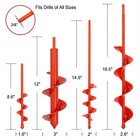 Auger Drill Bit For Planting Set Of 4  Garden Ground Earth Spiral Drill Bit F   