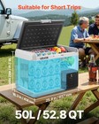 Vevor 12v Car Refrigerator Portable Freezer 52 8qt Electric Cooler For Camping