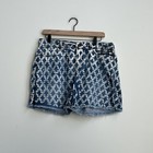 Anthropologie Pilcro   The Letterpress Bleach Dye Hyphen Denim Jean Shorts 28