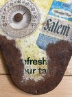 1950 s Salem Cigarettes Metal Triangle Thermometer Sign - Authentic 