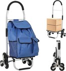 Stair Climbing Cart 3 In 1 Folding Shopping Dolly 176lbs Portable Utility Cart 