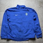 Nike Cbf Brazil Track Jacket Mens Large Full Zip Warmup Soccer Football Brasil
