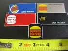  4  Burger King  bk  Uniform Employee Name Badges W  Titles   Lapel Pin 
