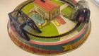Vintage Marx Honeymoon Express Tin Litho Wind Up Train Ride Toy Works 1940s