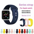 Silicone Sports Strap Iwatch 8 765 4 3 Apple Watch Band Bracelet 41 42 45 44mm