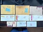 Canada 1990s 9 Very Nice Registered Covers To Usa