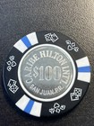  100 Caribe Hilton San Juan Puerto Rico Casino Chip Chc-100d  very Very Rare 