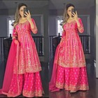 Salwar Kameez Pakistani Dress Indian Wedding Party Wear Bollywood Suit Sharara