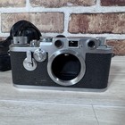 Red Dial Leica Iiif 3f Vintage Original Camera With Leather Case