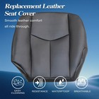 Gxarts Black Leather Seat Covers Fits Gmc Sierra Yukon Silverado 2003-2006