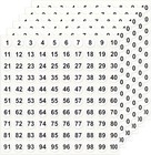 Number Stickers  Number Stickers 1-100  2500 Pcs Vinyl Consecutive Number 25 For