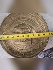 Vintage Lombard England Hammered Brass Wall Hanging Plate - 10  Nautical Sailing